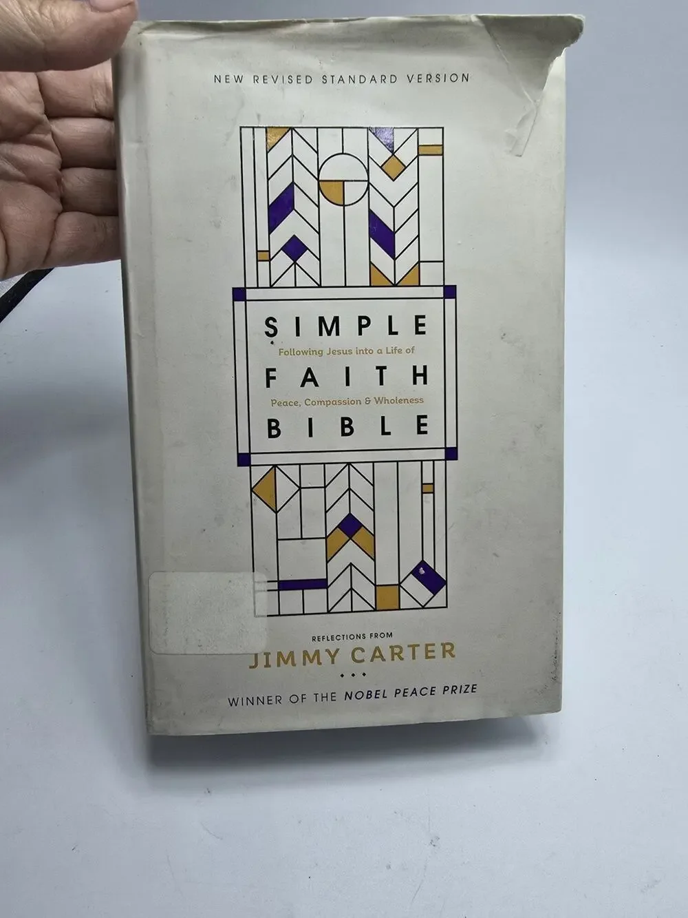 NRSV Simple Faith Bible Hardcover Comfort Print - Zondervan Jimmy Carter